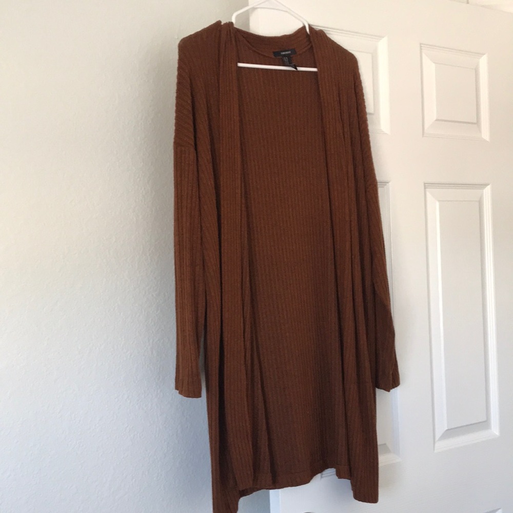 Forever 21 brown cardigan